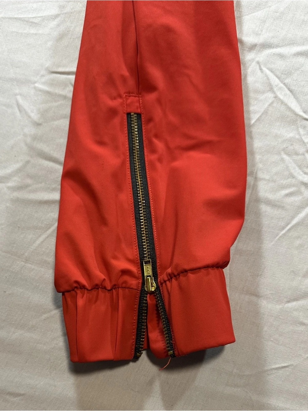 ZYIA Women's Red Jumpsuit Romper with Drawstring Waist - Picture 5 of 9